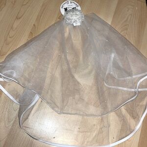 Sarah Louise First Communion‎ white veil NWT